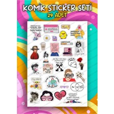 One Little Happiness Komik Sticker Seti- Planner Ajanda Bullet Journal Laptop Etiket Seti