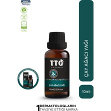TTO Çay Ağacı Yağı 10 ml Nemlendirici Etki Cilt ve Saçta Parlaklık Sağlar