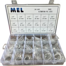 Mel 295 Parça Inch Ölçülü Alüminyum Pul Seti