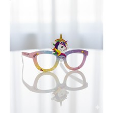 Unicorn Temalı Kağıt Gözlük 6 Adet Parti Gözlüğü