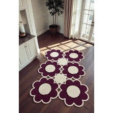 MaVaux Forma Hasır Jut Desenli Özel Seri Şık Modern Kilim Salon Antre Yolluk Modern