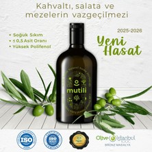 Mutili Soğuk Sıkım Mut Zeytinyağı 1 lt -Yeni Sezon Mut Zeytinyağı