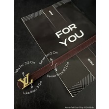 Fiori Yazı Tokalı Ince Kadın Kemeri, Ceket Kemeri, Gömlek Kemeri, Elbise Kemeri