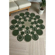 MaVaux Elora Doğal Hasır Jüt Kilim El Dokuması Özel Tasarım Salon Yatak Odası Koridor Kullanıma Uygun