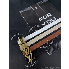 Fiori Yazı Tokalı Ince Kadın Kemeri, Ceket Kemeri, Gömlek Kemeri, Elbise Kemeri