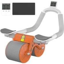 Supertrend Ab-06 Ab Roller Dirsek Destekli Karın Çalıştırıcı, Otomatik Geri Tepme Özellikli, Diz Matlı Karın Kası Çalıştırıcı, Erkekler ve Kadınlar Için, Karın Kası Antrenmanı, Çift Tekerlekli