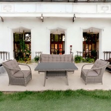 Matrix Üçlü Rattan Bahçe Oturma Grubu | Rehome