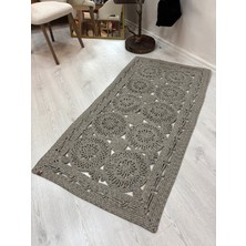 MaVaux Dune Natural Hasır Jüt Kilim El Dokuması Şık Tasarım Salon Yatak Odası Koridor Kullanıma Uygun