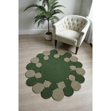 MaVaux Orien Doğal Hasır Jüt Kilim El Dokuması Salon Yatak Odası Koridor Kullanıma Uygun