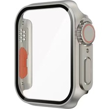 Maks Technology Watch 7 41MM - Watch Ultra 49MM Kasa Dönüştürücü ve Ekran Koruyucu Mkst Watch Gard 27 - Gri