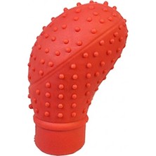 Lokiboo Silikon Vites Topuzu Kılıfı Masajlı Oval Kırmızı