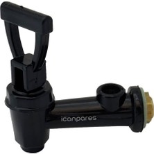 Akat Semaver Ile Uyumlu Musluk Göstergesiz, Dıştan Dişli, Demir, Kazan ve Meşale Kahveci Musluğu 10X7CM