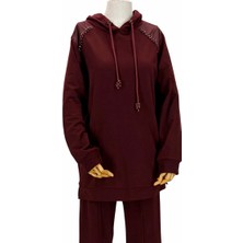 JOOQSTORE Taşlı Kapüşonlu Takım