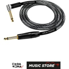 Kirlin Enstrüman Kablosu IWB-202BFGL-3 Metre Gümüş Siyah