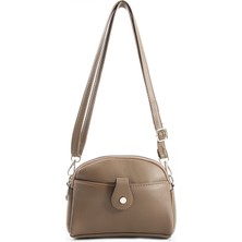 Morpelikan Kadın Suni Deri Ayarlanabilir Çapraz Askılı 4 Bölmeli Mıknatıs Toka Detaylı Omuz Çantası