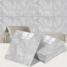 Neva Prime Gri Mermer Desen Duvar Sticker (30X30)