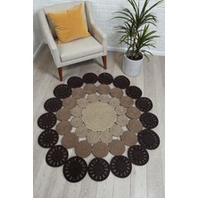 MaVaux Ravon Doğal Hasır Jüt Kilim El Dokuması Salon Yatak Odası Koridor Kullanıma Uygun