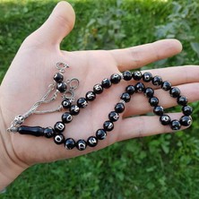 Tesbih Reyonu Ayyıldız Isimli Işlemeli Oltu Taşı