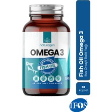 Naturagen Omega-3 Fish Oil 1200 mg 60 Softgel Balık Yağı | IFOS Onaylı | Gluten Free | Takviye Edici Gıda