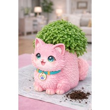 Mentronik Eğitici Oyuncak Seti – Bahçıvan Kedi Saksı Figürü | Fesleğen