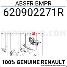 TŞT Renault Captur Ön Panjur Iç 2016- (Oem No:  620902271R)