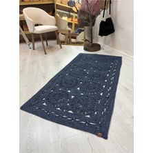 MaVaux Dune Natural Hasır Jüt Kilim El Dokuması Şık Tasarım Salon Yatak Odası Koridor Kullanıma Uygun