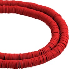 New Obsessions Dıy Takı Yapım Malzemesi Kırmızı Sıra Fimo Boncuk