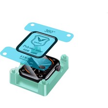 Maks Technology Watch 7 45MM Mkst Polymer Nano Ekran Koruyucu + Kolay Uygulama Aparatlı - Siyah