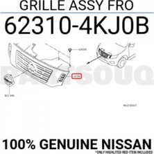 TŞT Nissan Navara Ön Panjur Çerçevesı Grı 2015- (Oem No:  623104KJ0B)