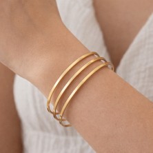 Yush Aksesuar 3' Lü Ajda Çelik Bilezik