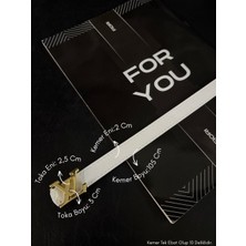 Fiori Yazı Tokalı Ince Kadın Kemeri, Ceket Kemeri, Gömlek Kemeri, Elbise Kemeri