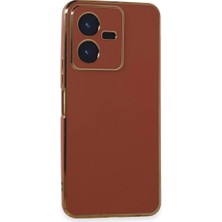 Magicool Vivo Y22 2022 Kılıf Volet Silikon - Kırmızı