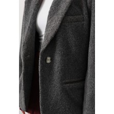 Salome Butik Kadın Yumuşak Sakallı Kaşe Ceket