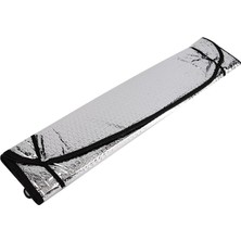 Lokiboo Metalize Ön Cam Oto Güneşlik 130X60CM Gri