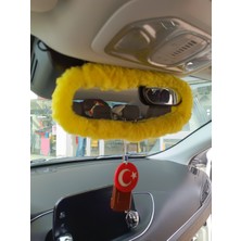 Lokiboo Peluş Dikiz Ayna Kılıfı Süs Sarı