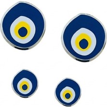 Lokiboo Nazar Boncuk Modeli Etiket Damla Sticker 4'lü Set