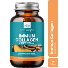 Naturagen  Immun Curcumin Zerdaçal - Beta Glukan - Bitamin A-B6-B12-C-D3-E - Selenyum - Çinko 30'lu Tablet
