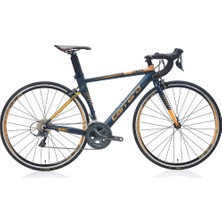 Carraro Race 022 28 Jant 16 Vites Kumpas Fren 56 cm Yol Bisikleti - Mat Lacivert, Açık Kahverengi