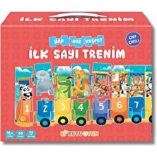 İlk Sayı Trenim Cırt Cırtlı Yapboz ve Kitap Seti 1 Parça 0 - 50 Parça Zorluk Seviyesi Çocuklar İçin