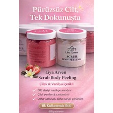 Liya Arven Çilek&vanilya Özlü Doğal Nemlendirici, Onarıcı ve Besleyici Vücud Peeling 300 gr