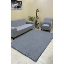 Karnaval Model Welsoft Halı Örtüsü Koyu Gri Renk - 160 x 230