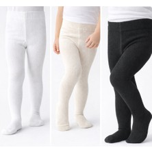 Mini Kanka 3 Lü Çocuk Külotlu Çorap Seti | Yumuşak Dokulu Esnek Günlük Çocuk Külotlu Çorabı