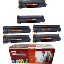 Qstar Hp Çipli CE278A 78A 5 + 1 Ekonomik Paket Garantili Uyumlu Toner P1566 P1606DN M1536 Muadil Toner
