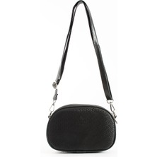 Morpelikan Kadın Suni Deri Ayarlanabilir Çapraz Askılı 3 Bölmeli Fermuar Kapamalı Kum Gri Omuz Çantası