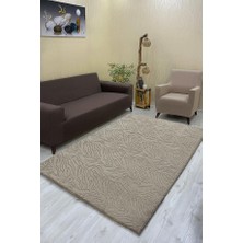 Zebra Model Welsoft Halı Örtüsü Vizon Renk - 160 x 230
