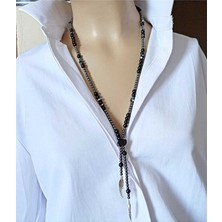 Sinem Şanlı Enerji Kanatları Doğal Taşlı Unisex Kolye