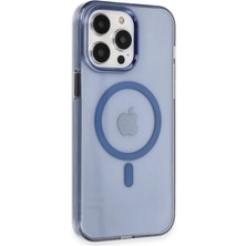 Magicool Iphone 13 Pro Max Kılıf Tron Şeffaf Magsafe Kapak - Mavi
