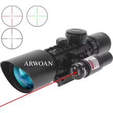 Arwoan Lazerli Tüf-Ek Dürbünü Kırmızı & Yeşil Nişangah Ayarlanabilir Zoom