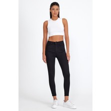 Yakamor Kadın Gabardin Likralı Düz Pantolon