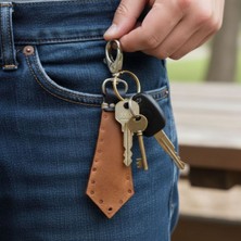 Uretti - Ali 7128 7019 El Yapımı Deri Anahtarlık